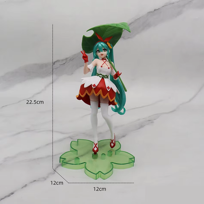 Hatsune Miku Desktop Cute Action Figure 11Cm Neko T-Shirt Ver. Anime Figurine Kawaii Girl Model Toy Gift