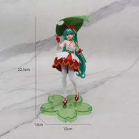 Hatsune Miku Desktop Cute Action Figure 11Cm Neko T-Shirt Ver. Anime Figurine Kawaii Girl Model Toy Gift