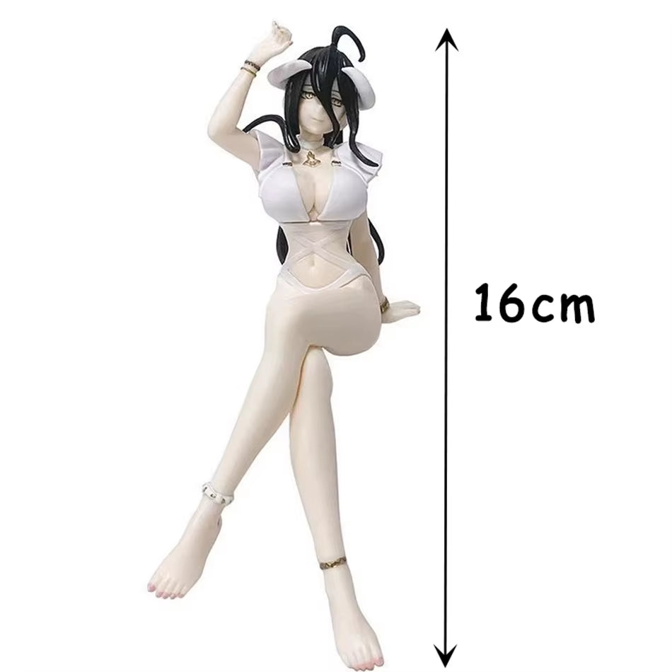 Overlord Figures Albedo Anime Figure Sexy Girl Swimsuit Sitting Figurine Model Pvc Statue Doll Collection Decoration Toys Gifts