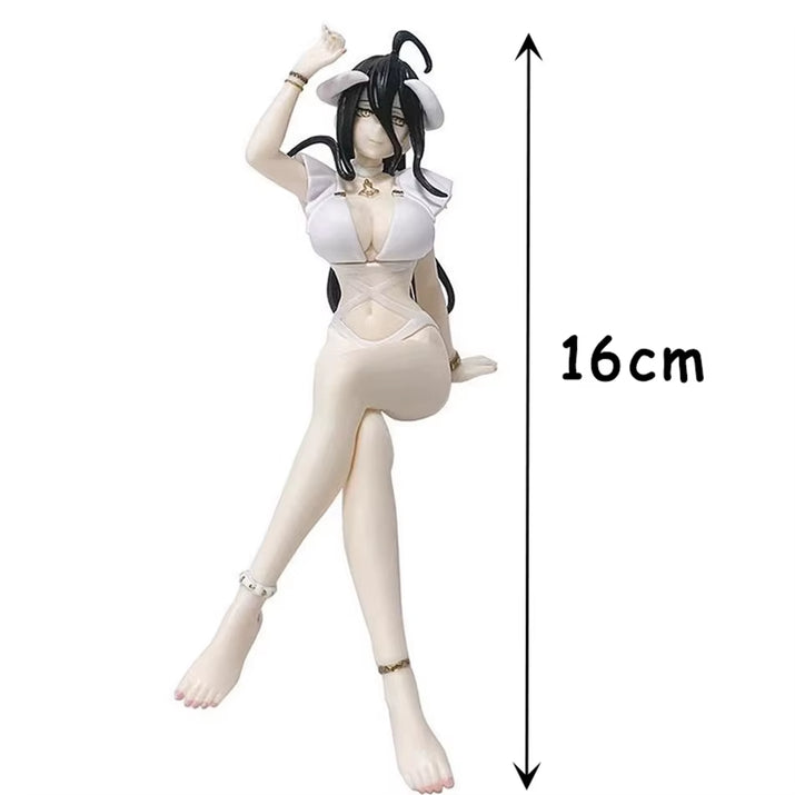 Overlord Figures Albedo Anime Figure Sexy Girl Swimsuit Sitting Figurine Model Pvc Statue Doll Collection Decoration Toys Gifts