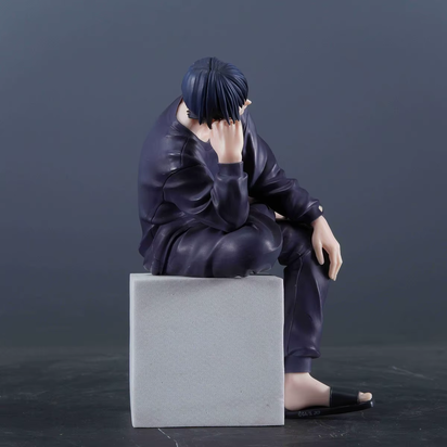Anime JJK Figures Toji Fushiguro Sitting Pose Model Action Figure Toy Gift Peripheral Collection Home Decor Fushiguro Toji Doll