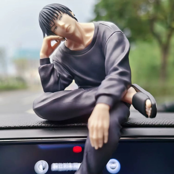 Anime JJK Figures Toji Fushiguro Sitting Pose Model Action Figure Toy Gift Peripheral Collection Home Decor Fushiguro Toji Doll