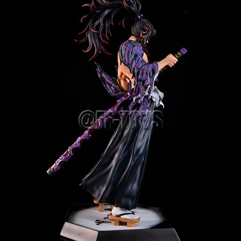 32CM Anime Demon Slayer Kimetsu No Yaiba Figure Kokushibo PVC Action Figures GK Statue Model Doll Toys for Children Gifts