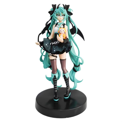 19Cm Little Devil Hatsune Anime Figurine Miku Xiaoyuan Bear Cute Action Model Pvc Toy Collection Desktop Accessories Gift