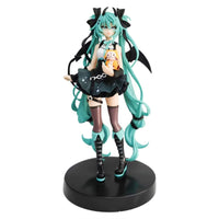 19Cm Little Devil Hatsune Anime Figurine Miku Xiaoyuan Bear Cute Action Model Pvc Toy Collection Desktop Accessories Gift