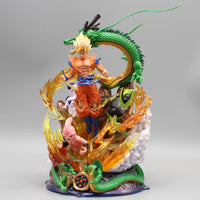 Dragon Ball Figure Son Goku Anime Figurine 23Cm Super Saiyan Goku Statue Shenron Frieza Buu Cell Models Collectble Toys Gifts Gk