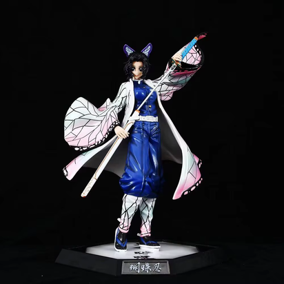 32CM Anime Demon Slayer Kimetsu No Yaiba Figure Kokushibo PVC Action Figures GK Statue Model Doll Toys for Children Gifts