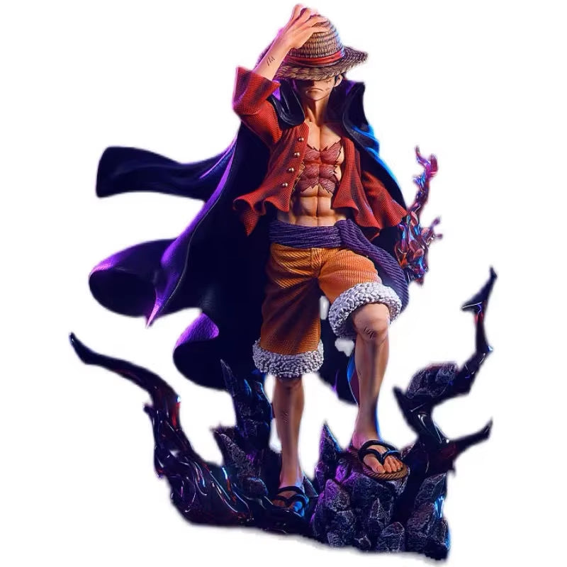 Genuine One Piece Anime Figure Luffy Four Emperors Monkey D. Luffy Action Figurine 25Cm Pvc Collectible Model Toys in Stock